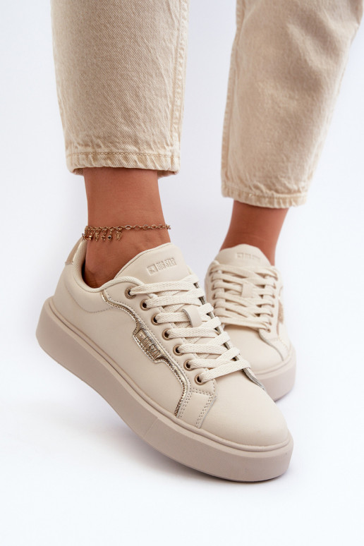 Sneakers Stilvollllschuhe Feminin Big Star NN274334 Memory Foam System Beige