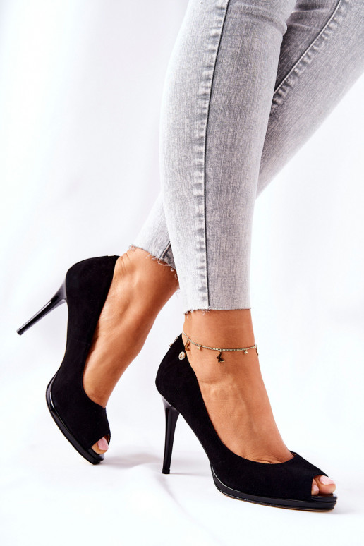 INildlederschuhe Monnari 0490-020 schZuarze Farbe