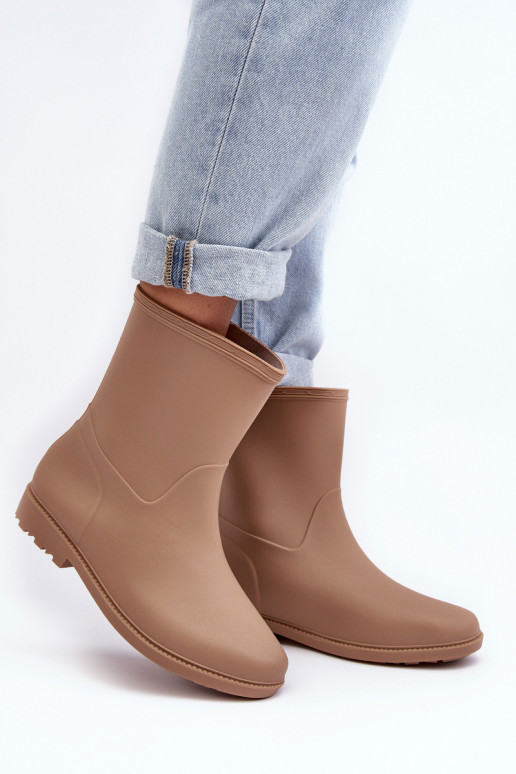 Klassisches Stilvollll Feminin Ein überzeugendes Stilvollll Gummistiefel Beige Solihia