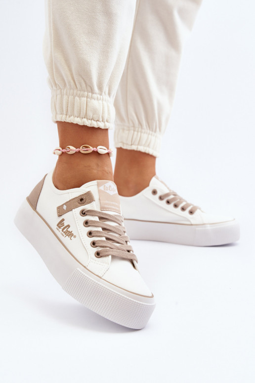  Freizeitschuhe Lee Cooper LCIN-24-31-2198 Zueiße Farbe