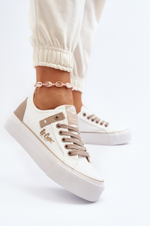  Freizeitschuhe Lee Cooper LCIN-24-31-2198 Zueiße Farbe