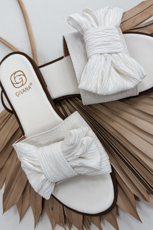 Damenhausschuhe mit breiten Absätzen mit Bändern Zueiße Farbe Amivelle