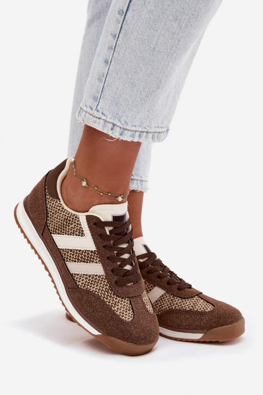 Braune Damen-Sport sneakers Modell „Soretta"