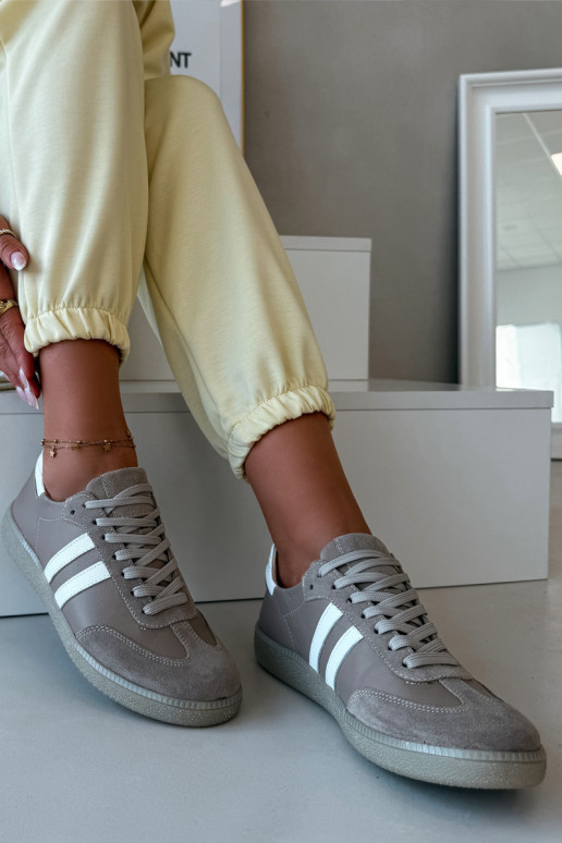 Zazoo N1068 Haut Niedrig Sneakers Stilvollllschuhe Feminin Beige