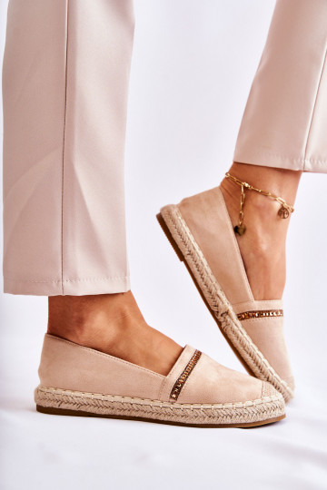 Klassisches Stilvollll Ein überzeugendes Stilvollll Feminin Espadrilles Beige Cersei