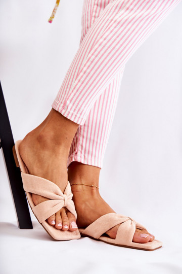 Feminin Velours Hausschuhe Hellrosa Farbton Vanilla Sky 2