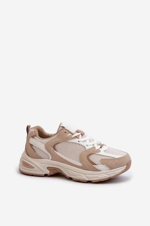 Turnschuhe Sneakers Stilvollllschuhe Feminin Beige Kildia