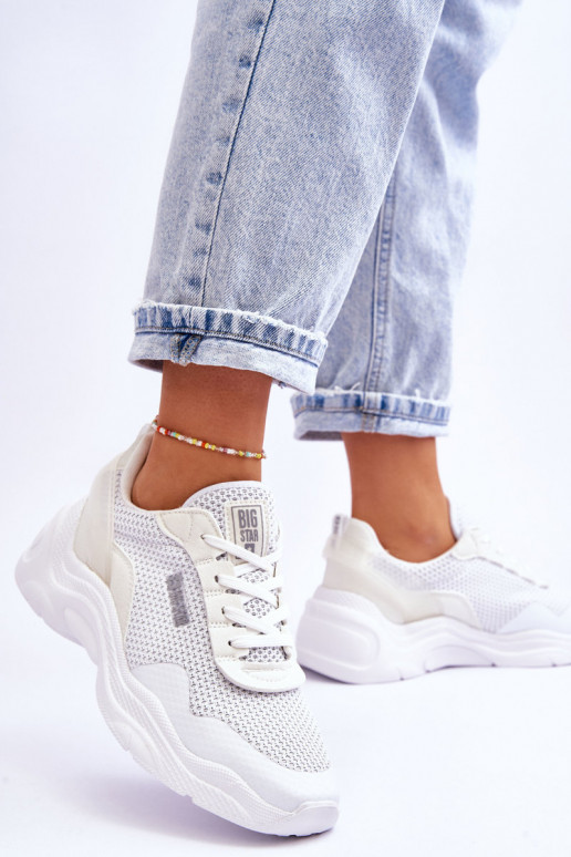 Feminin  Turnschuhe Memory Foam System Big Star LL274A064 Zueiße Farbe