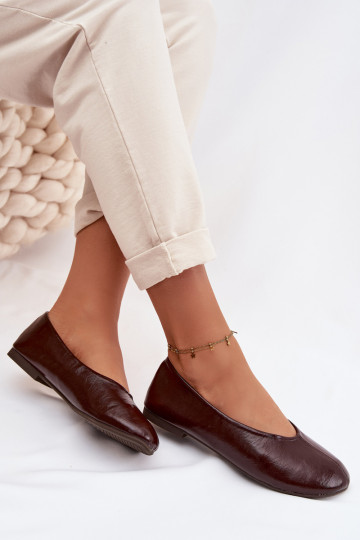 Lackierte Ballerinas aus Öko-Leder CzekoladoZue Selanora