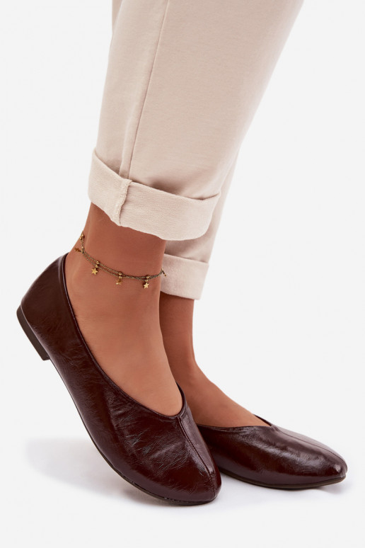 Lackierte Ballerinas aus Öko-Leder CzekoladoZue Selanora