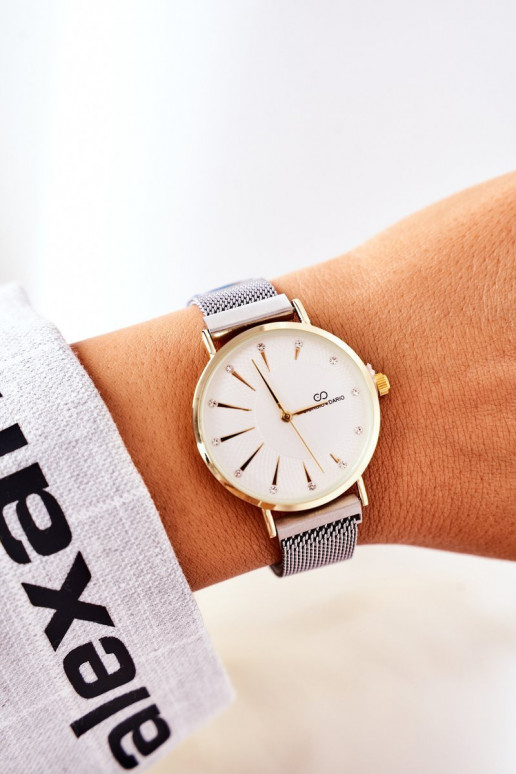 Betrachten Am Armband Mesh Giorgio&Dario grau-goldene Farbe