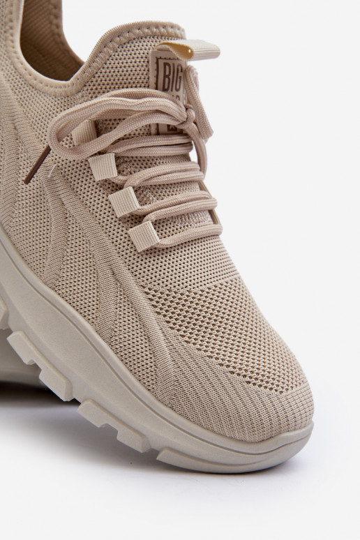 Sneakers Stilvollllschuhe Männlich HI-POLY SYSTEM Big Star NN174469 Beige