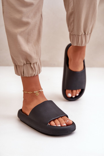 Feminin Leichte Hausschuhe aus Schaumstoff Auf dicker Sohle schZuarze Farbe Querceria 2