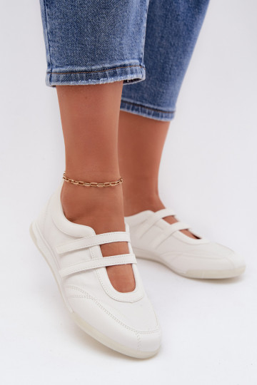 Sportlicher Stil Ballerinas Feminin mit Streifen Zueiße Farbe Farvessa 2