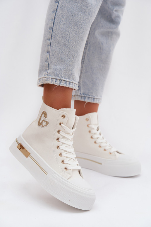 Weiße Meloria Plattform Sandalen