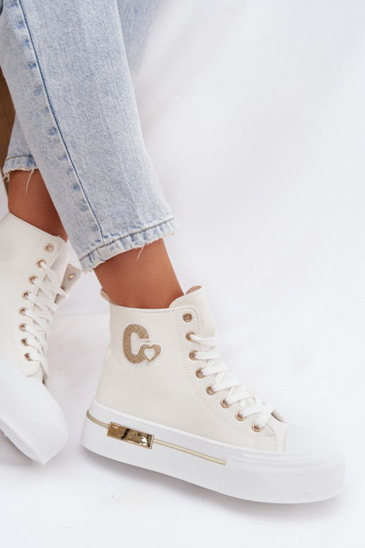 Weiße Meloria Plattform Sandalen