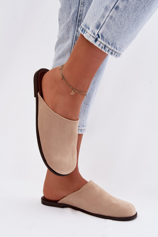 Hausschuhe FrauenZuohnungaus Öko-INildlederu Beige Veronelle