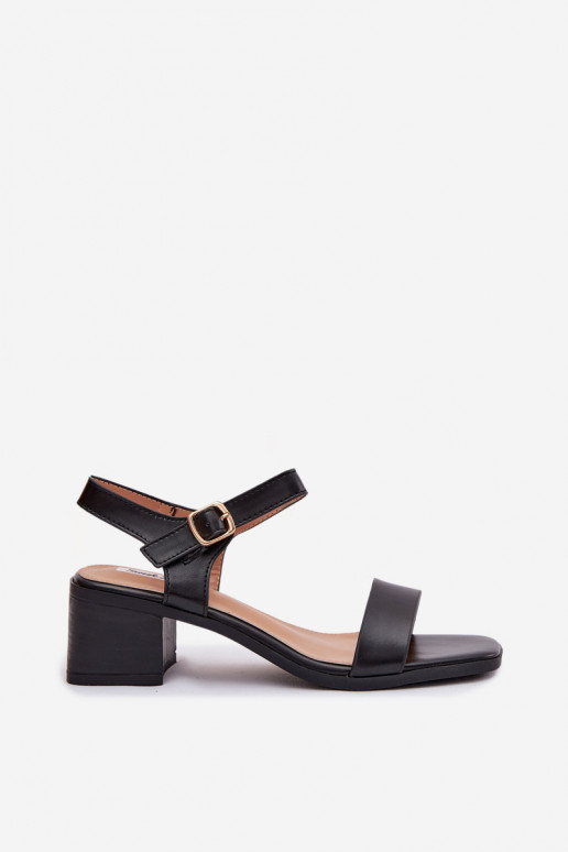 Damensandalen Eko Haut Klocke schZuarze Farbe Sabela