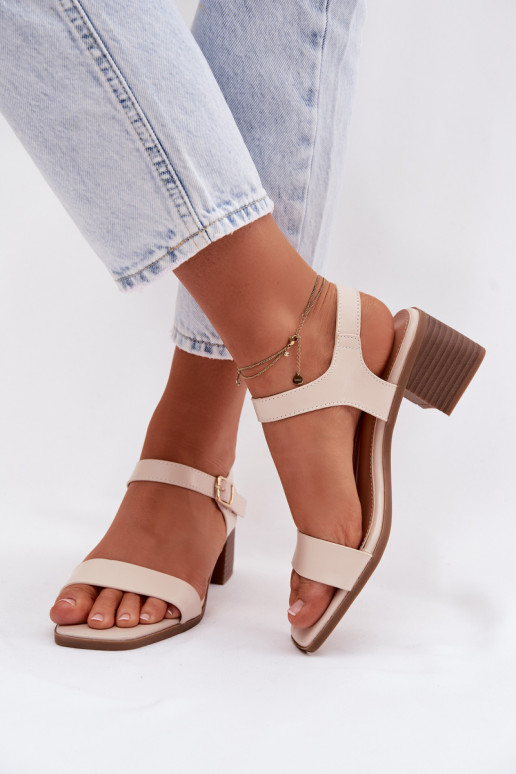 Damensandalen Eko Haut Klocke Beige Sabela