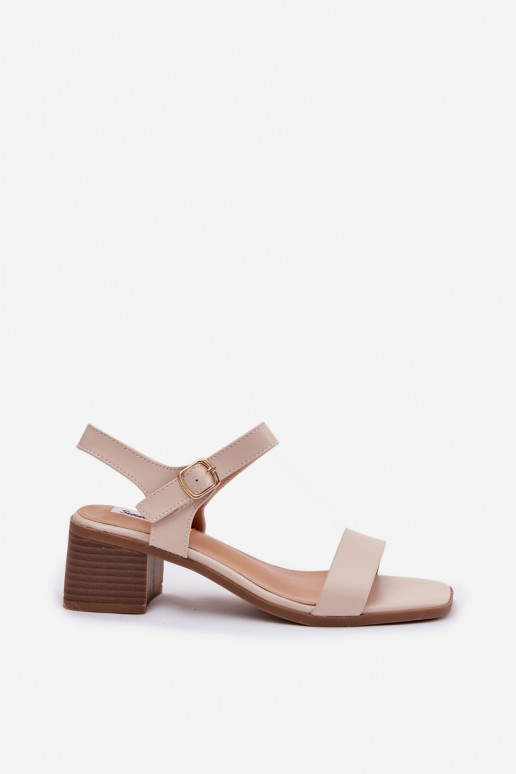 Damensandalen Eko Haut Klocke Beige Sabela