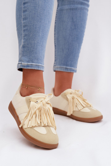 Damen Sneakers mit Quasten in Gelb Dorivelle 2