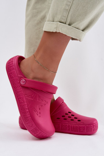 Damen leichte Hausschuhe Big Star TT274A082 rosa