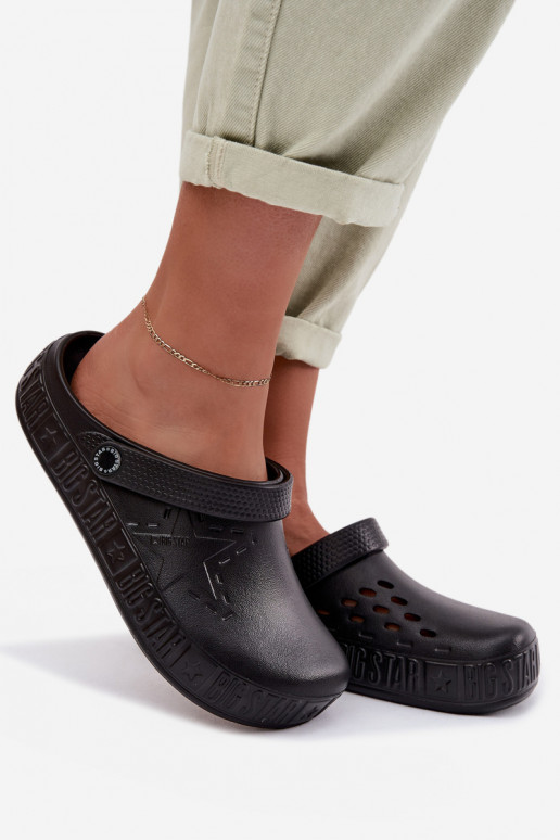 Hausschuhe Verstopfungen Feminin Leichte Hausschuhe Big Star TT274A084 schZuarze Farbe