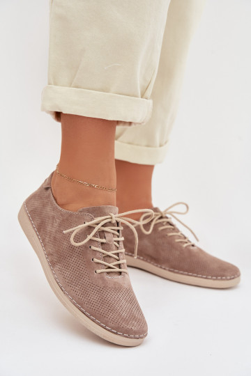 Schuhe FemininErmöglichtturalnego aus INildlederu S.Barski LR61-7080 Beige 2