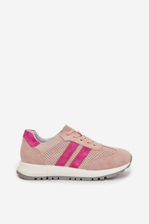 Sneakers Stilvollllschuhe FemininErmöglichtturalnego aus INildlederu pinke Farbe Es mussrceline