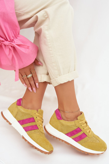 Damen Wildledersneaker Tai turirceline gelb