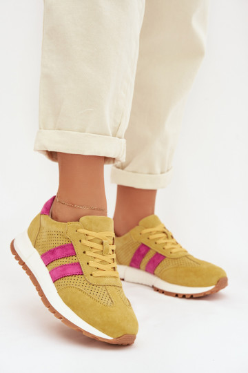 Damen Wildledersneaker Tai turirceline gelb 2