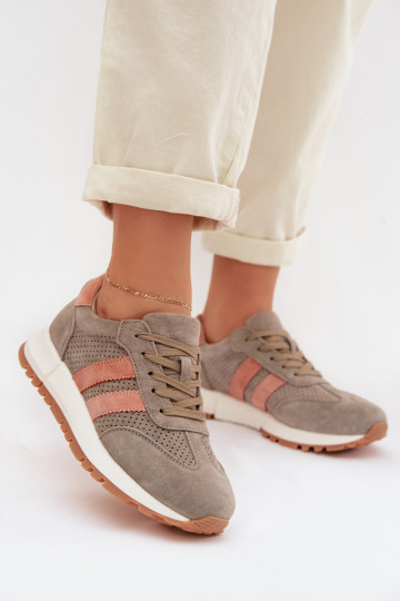 Sneakers Stilvollllschuhe FemininErmöglichtturalnego aus INildlederu Khaki-Farbe-Farbe Es mussrceline 2