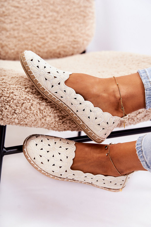 Feminin Ein überzeugendes Stilvollll Ballerinas mit Blumen Zueiße Farbe Vennice