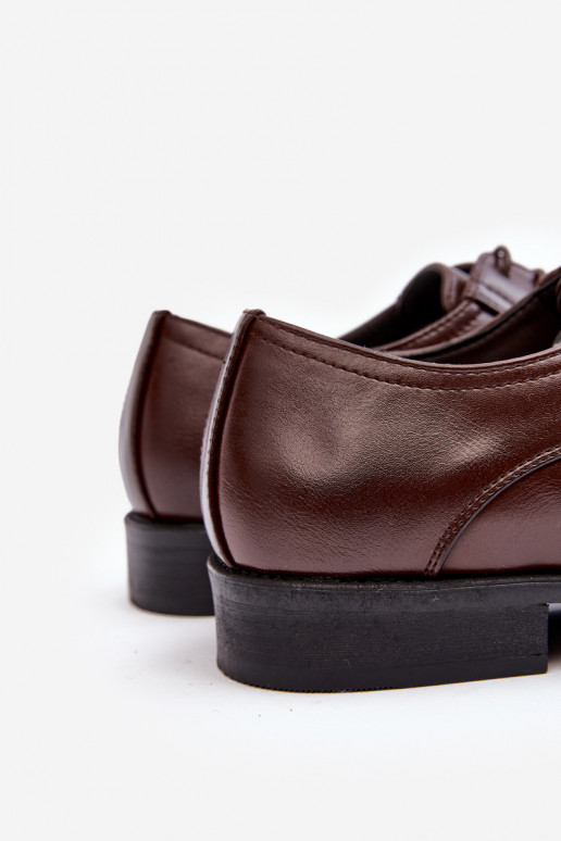 Männlich Haut Schuhe dunkelbraun Harene