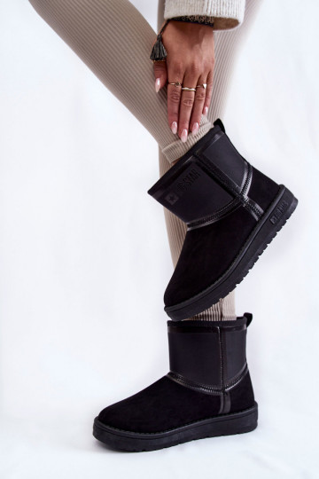 Damen-Schnee Schuhe im Schlupfmodell Big Star KK274614 in Schwarz 2