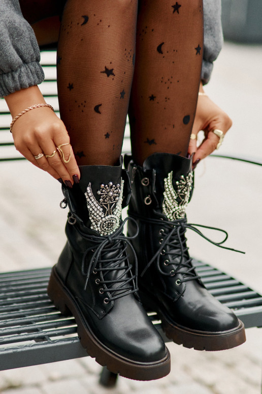 Eko Haut Arbeitsstiefeletten Mit Dekoration sich Zuarm laufen D&A MR880-080 schZuarze Farbe