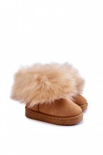 Kinder Schneestiefel mit Fell braun Ariana 2