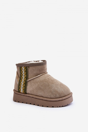 Kinder gefütterte Schneestiefeletten grün Leonora
