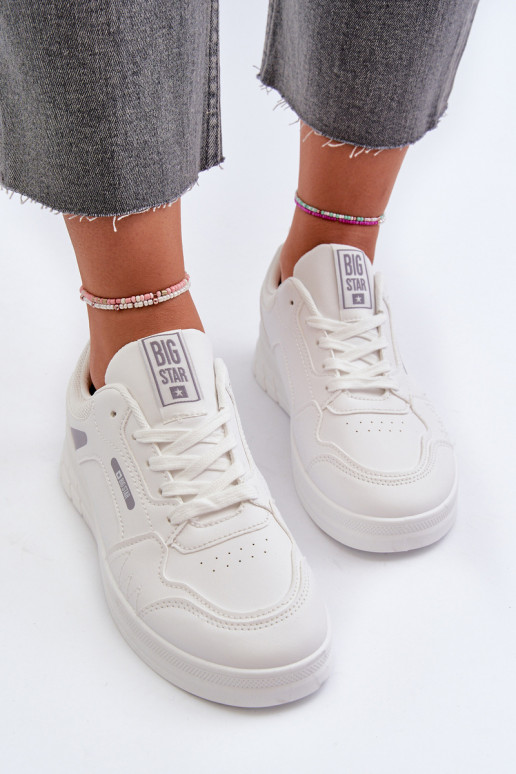 Feminin Sneakers Stilvollllschuhe Memory Foam System Big Star NN274A483 Zueiße Farbe