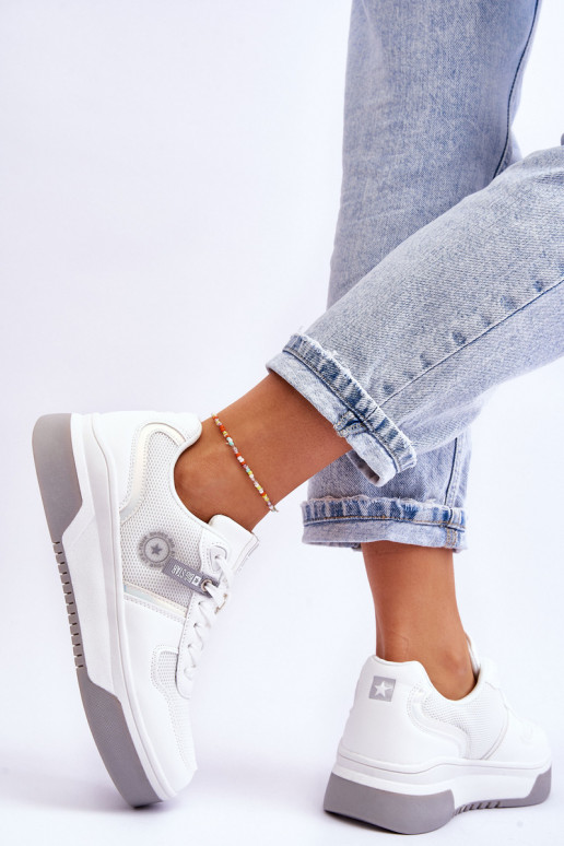 Klassische Sneaker Memory Foam System Big Star LL274A024 Zueiße Farbe