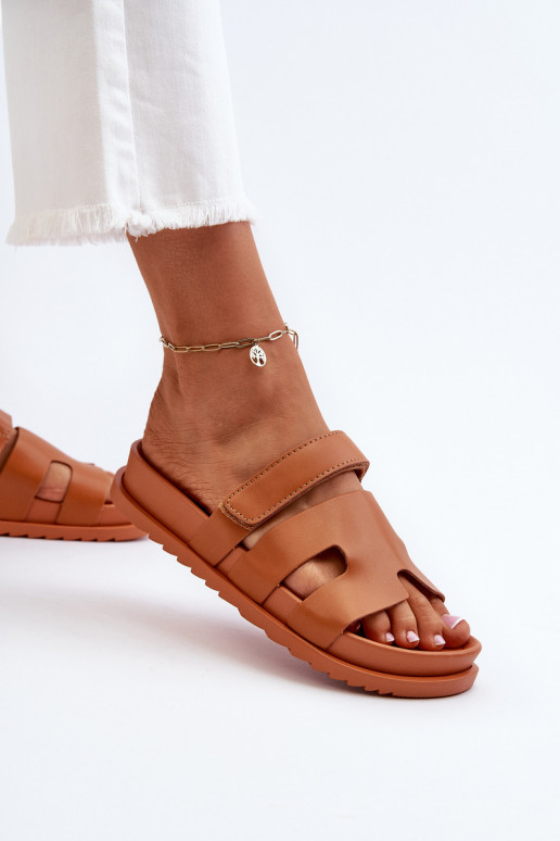 Klassisches Stilvollll Damenhausschuhe braune Farbe Molie