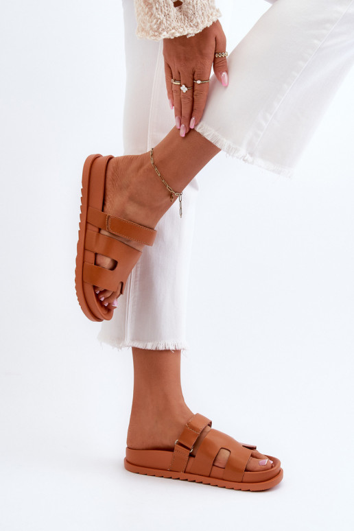 Klassisches Stilvollll Damenhausschuhe braune Farbe Molie