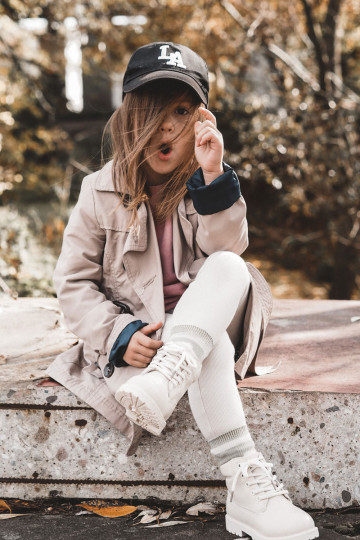 INarme Kinderstiefel elfenbeinfarbe Dexter 2