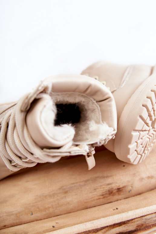 INarme Kinderstiefel elfenbeinfarbe Dexter