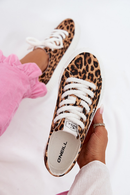 Freizeitschuhe mit einer Plattform O`NEILL SPINNA C INOMEN LOIN 90261009.92A mit Leopardenfellmuster