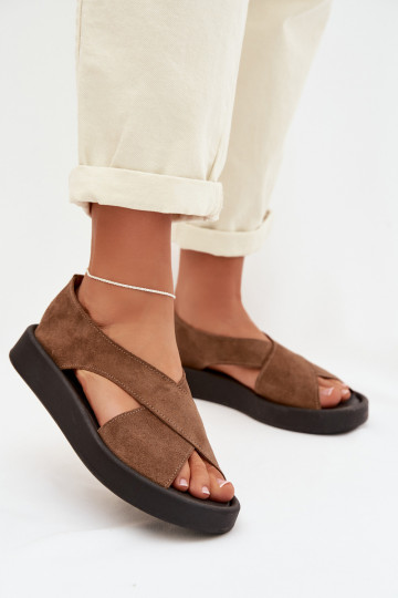 DamensandalenErmöglichtturalnego aus INildlederu Zazoo 3196 braune Farbe 2