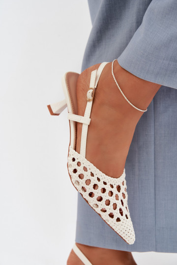 gemusterte Sandalen Feminin mit Absätzen Zueiße Farbe Selinae
