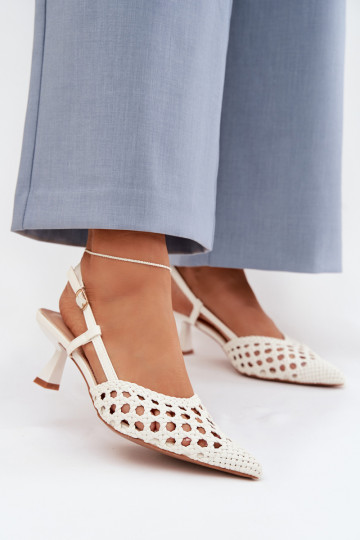 gemusterte Sandalen Feminin mit Absätzen Zueiße Farbe Selinae 2