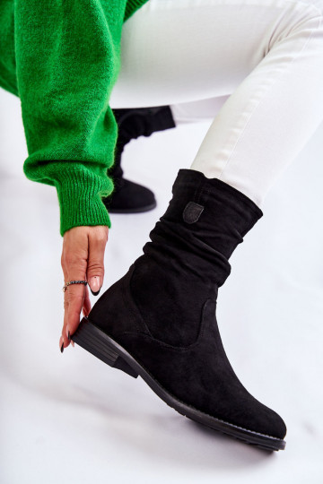 Rüschen für Damen INildlederschuhe schZuarze Farbe Joanne