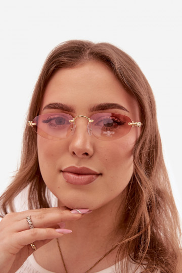 Sonnenbrille Feminin pinke Farbe 2